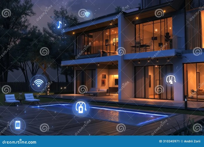 Modern Smart Home Exterior stock image. Image of lifestyle - 310345971